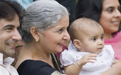 Family from south asia